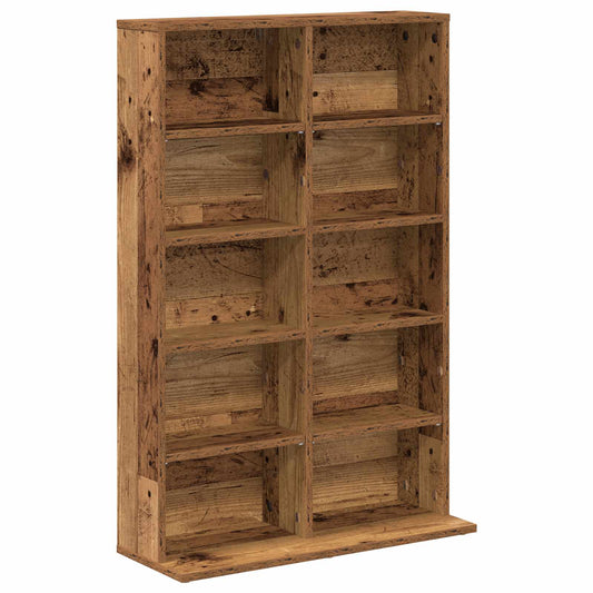 vidaXL CD Cabinet Old Wood 65 x 23.5 x 97.5 cm Engineered Wood