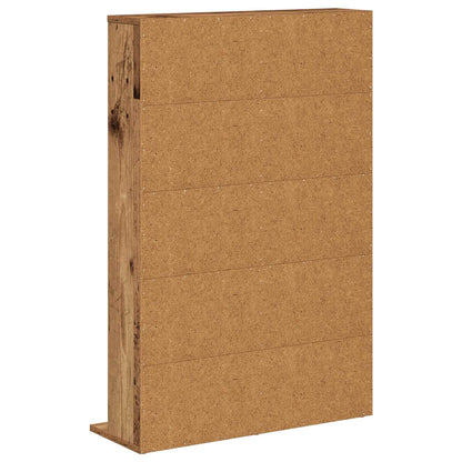 vidaXL CD Cabinet Old Wood 65 x 23.5 x 97.5 cm Engineered Wood