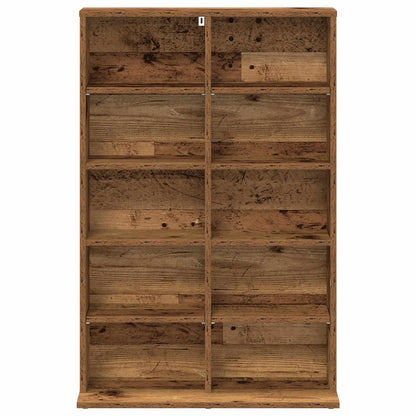 vidaXL CD Cabinet Old Wood 65 x 23.5 x 97.5 cm Engineered Wood