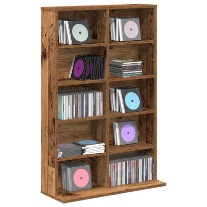 vidaXL CD Cabinet Old Wood 65 x 23.5 x 97.5 cm Engineered Wood
