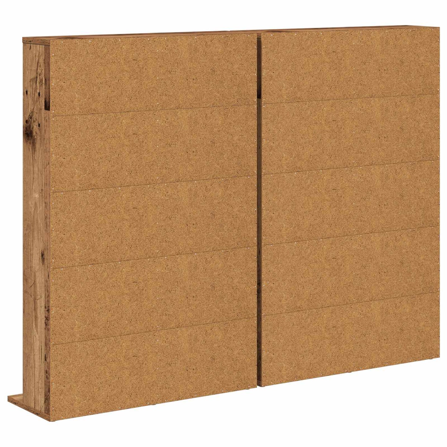 vidaXL CD Cabinet 2 pcs Old Wood 65 x 23.5 x 97.5 cm Engineered Wood