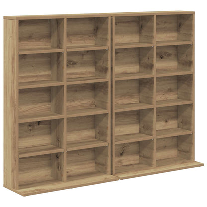 vidaXL CD Cabinet 2 pcs Artisan Oak 65 x 23.5 x 97.5 cm