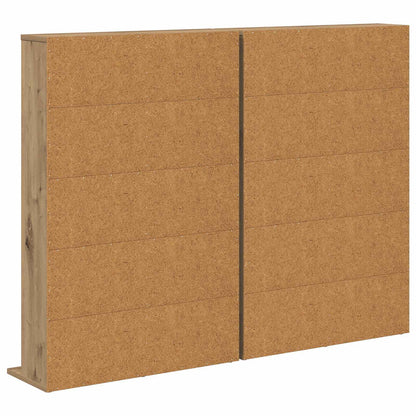 vidaXL CD Cabinet 2 pcs Artisan Oak 65 x 23.5 x 97.5 cm