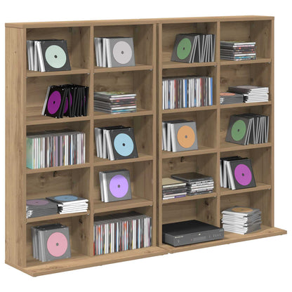vidaXL CD Cabinet 2 pcs Artisan Oak 65 x 23.5 x 97.5 cm