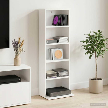 vidaXL CD Cabinet White 33 x 23.5 x 97.5 cm Engineered Wood