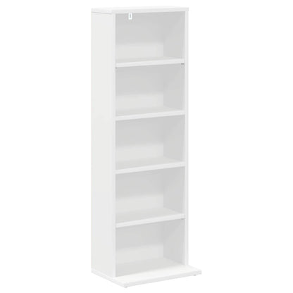 vidaXL CD Cabinet White 33 x 23.5 x 97.5 cm Engineered Wood