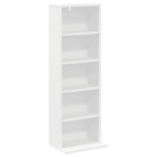 vidaXL CD Cabinet White 33 x 23.5 x 97.5 cm Engineered Wood