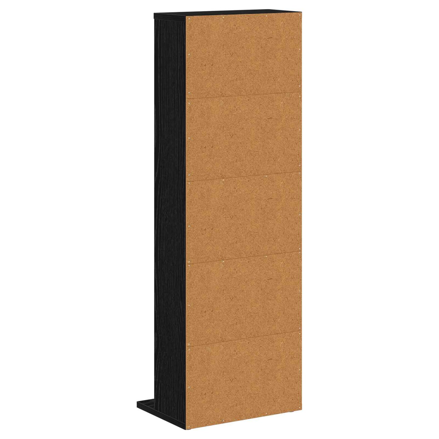 vidaXL CD Cabinet Black Oak 33 x 23.5 x 97.5 cm Engineered Wood