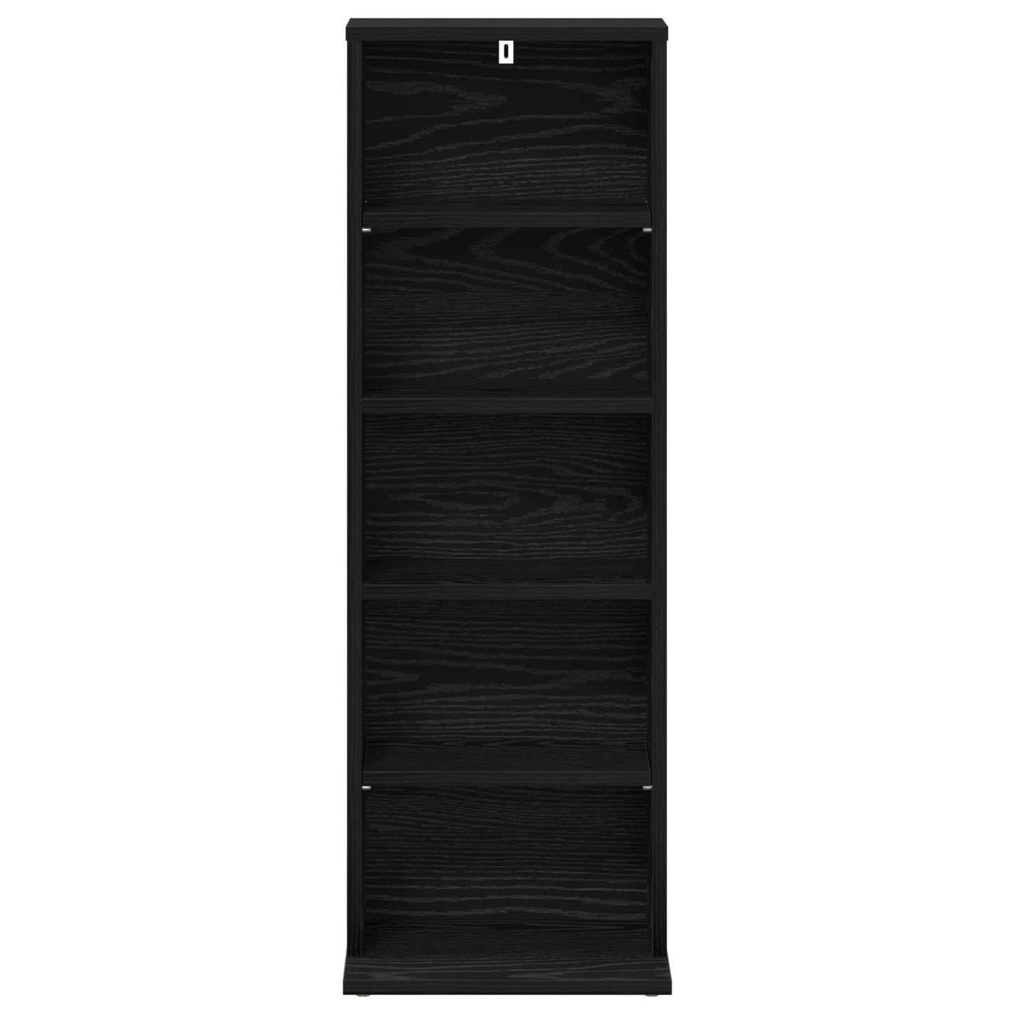 vidaXL CD Cabinet Black Oak 33 x 23.5 x 97.5 cm Engineered Wood