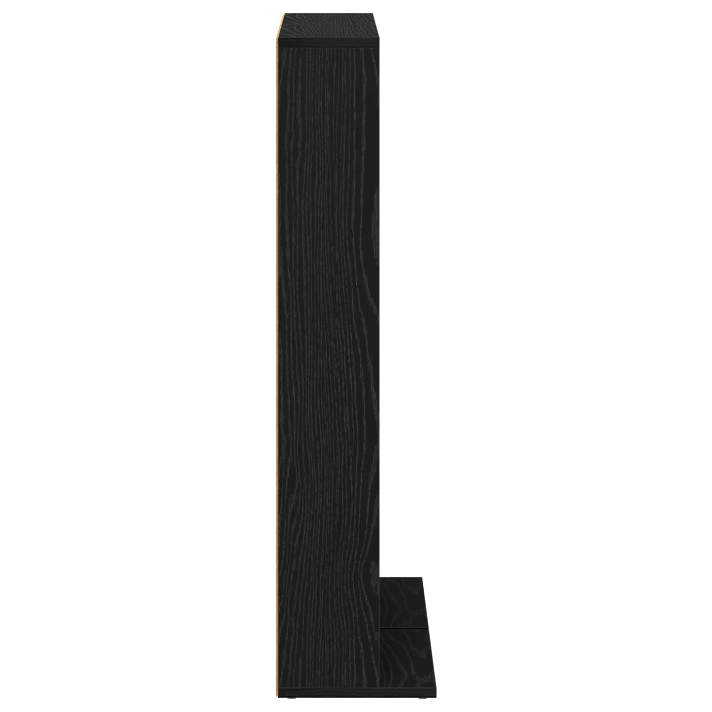 vidaXL CD Cabinet 2 pcs Black Oak 33 x 23.5 x 97.5 cm Engineered Wood