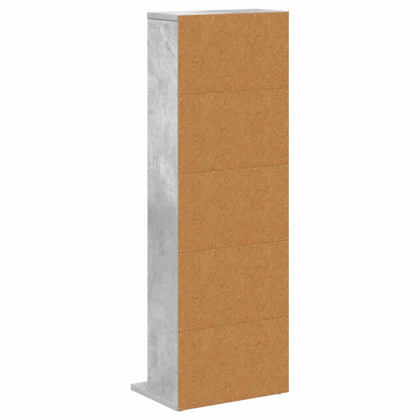 vidaXL CD Cabinet Concrete Grey 33 x 23.5 x 97.5 cm Engineered Wood