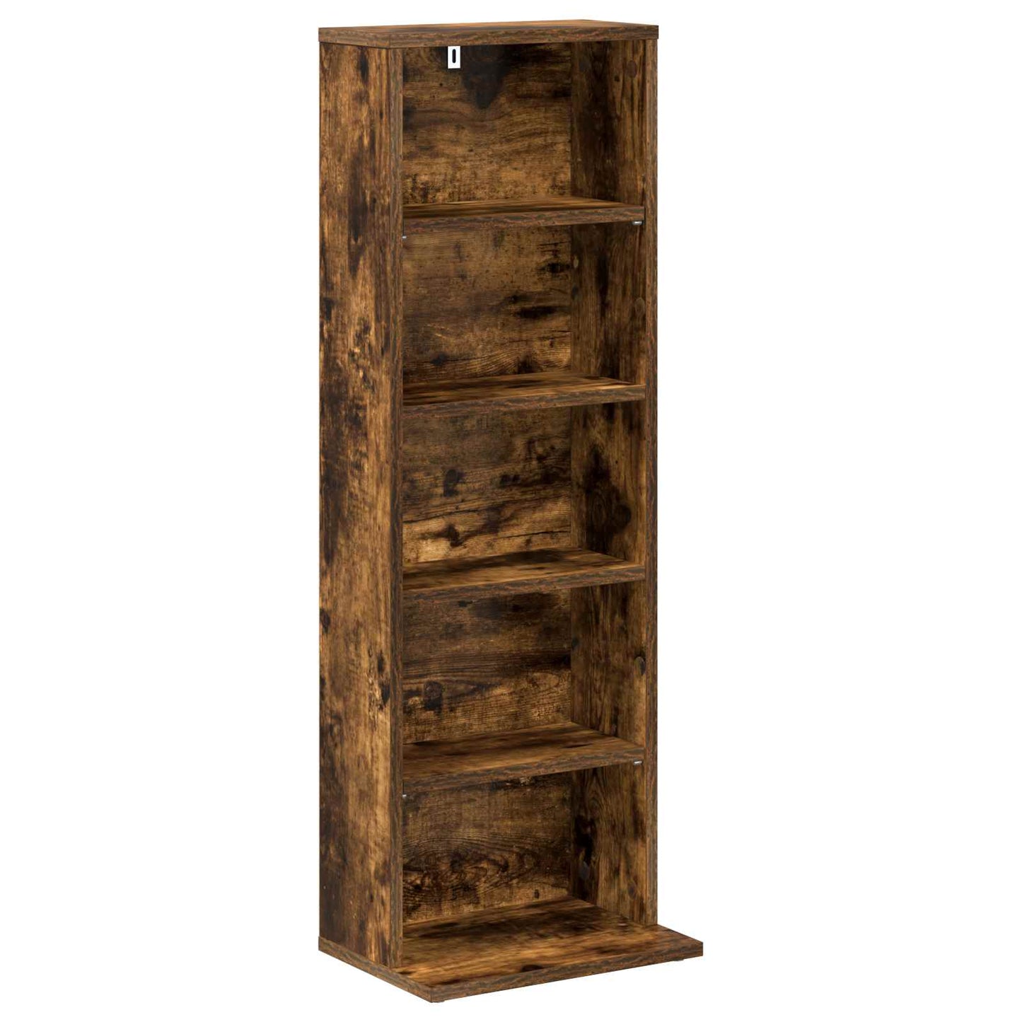 vidaXL CD Cabinet Smoked Oak 33 x 23.5 x 97.5 cm Engineered Wood