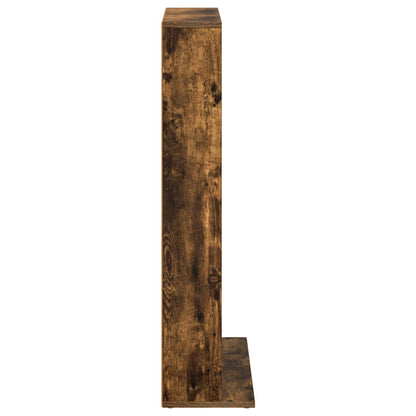 vidaXL CD Cabinet 2 pcs Smoked Oak 33 x 23.5 x 97.5 cm Engineered Wood