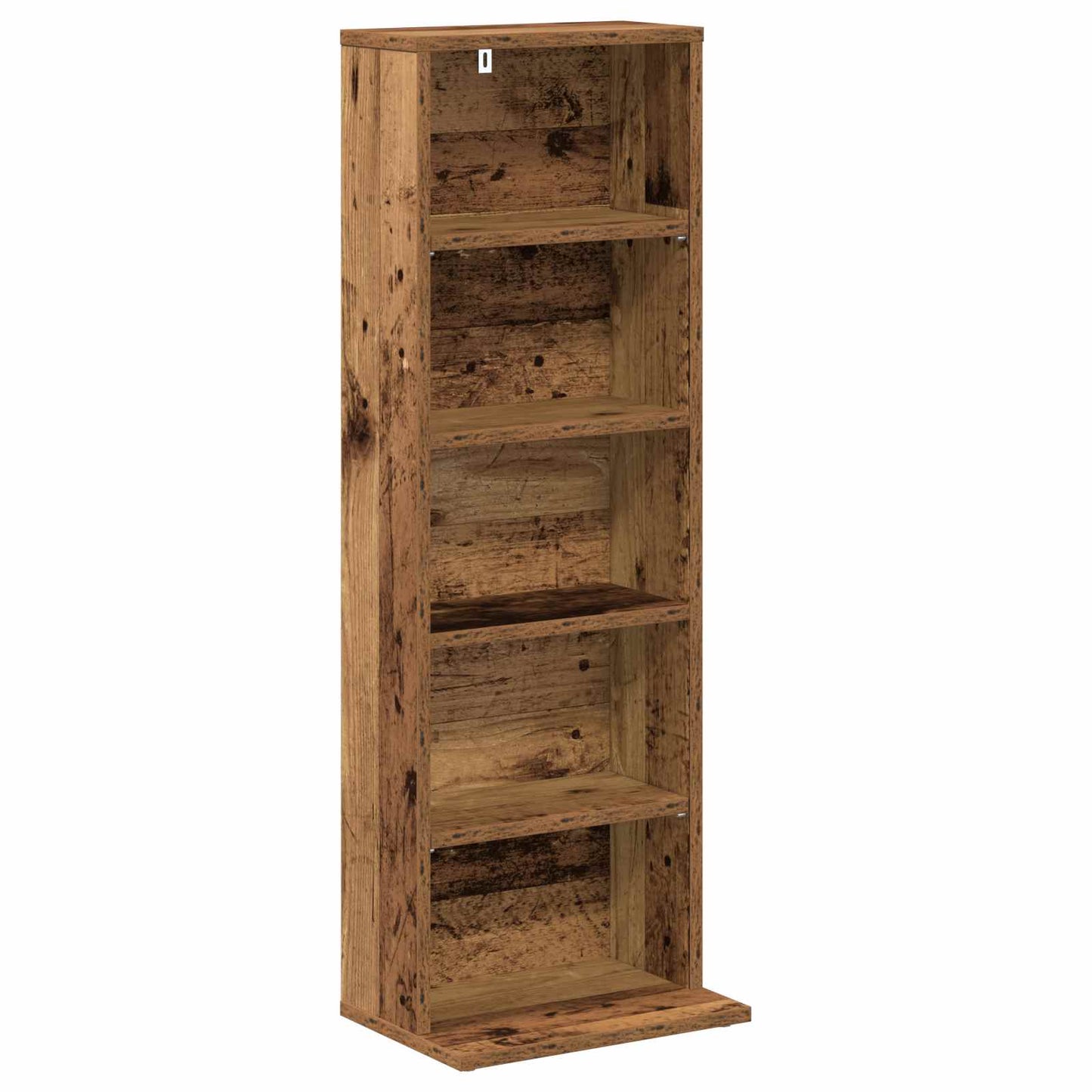vidaXL CD Cabinet Old Wood 33 x 23.5 x 97.5 cm Engineered Wood