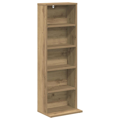 vidaXL CD Cabinet Artisan Oak 33 x 23.5 x 97.5 cm Engineered Wood