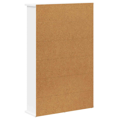 vidaXL CD Cabinet White 60 x 17 x 92 cm Engineered Wood
