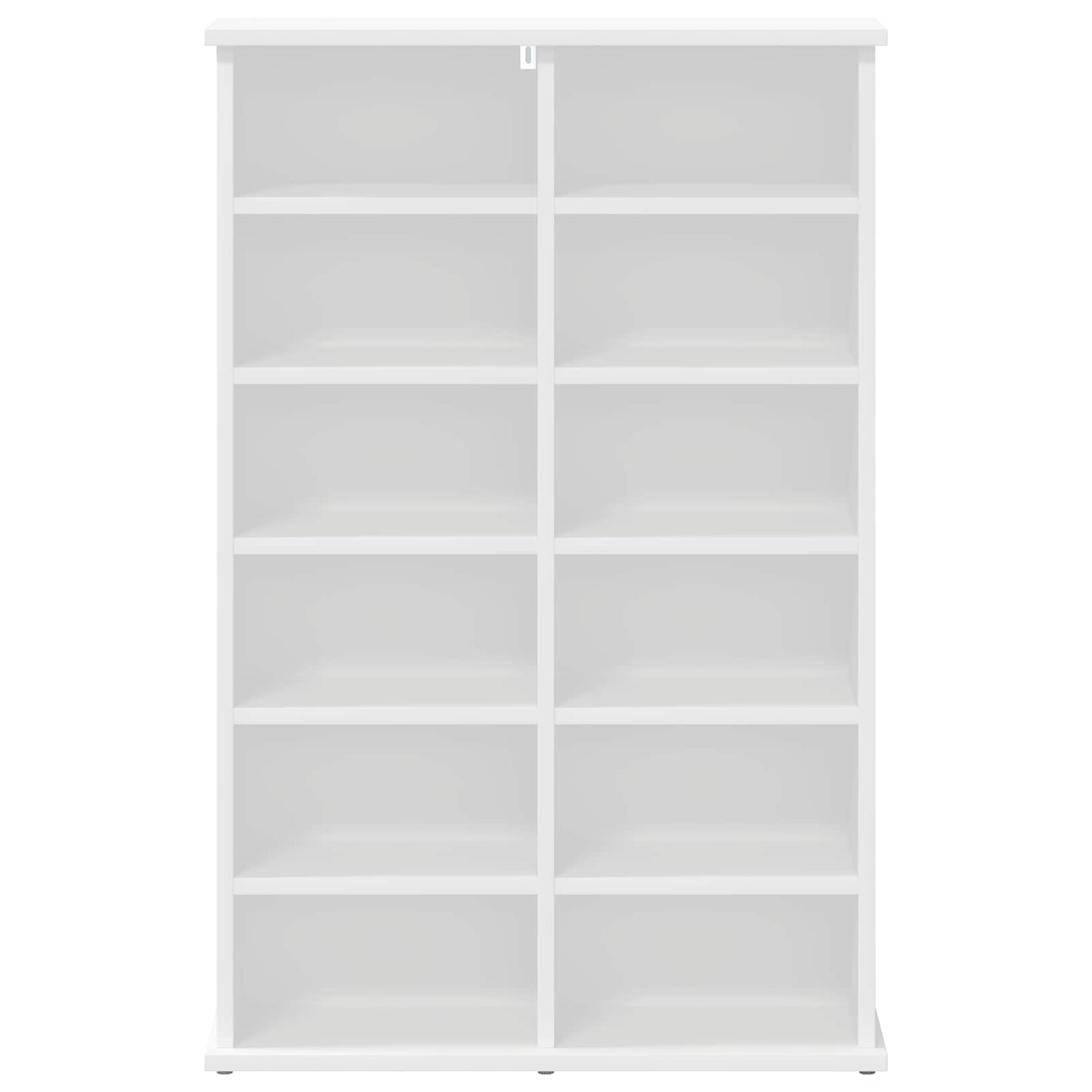 vidaXL CD Cabinet White 60 x 17 x 92 cm Engineered Wood