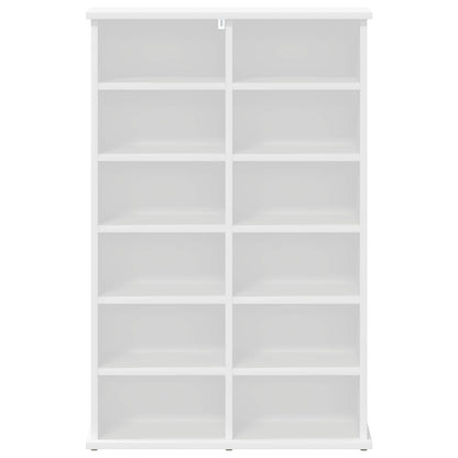 vidaXL CD Cabinet White 60 x 17 x 92 cm Engineered Wood