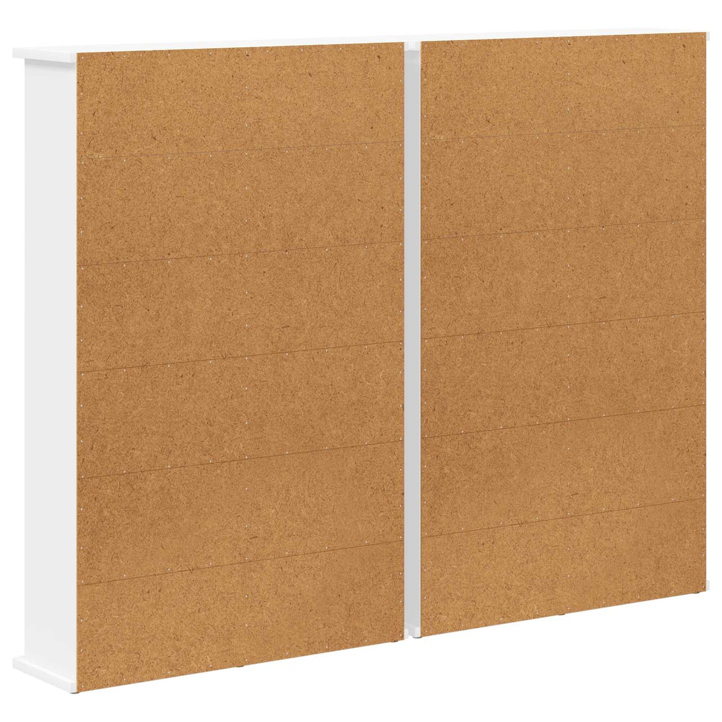 vidaXL CD Cabinet 2 pcs White 60 x 17 x 92 cm Engineered Wood