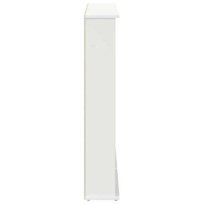 vidaXL CD Cabinet 2 pcs White 60 x 17 x 92 cm Engineered Wood