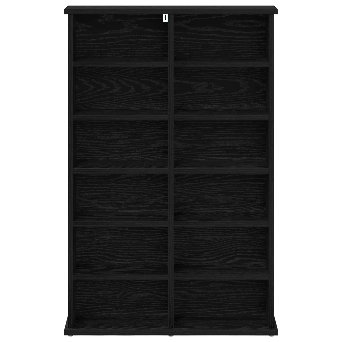 vidaXL CD Cabinet Black Oak 60 x 17 x 92 cm Engineered Wood
