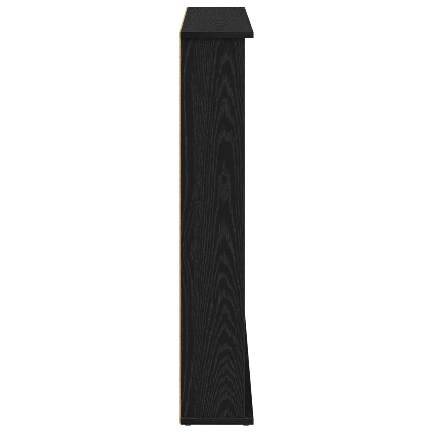 vidaXL CD Cabinet 2 pcs Black Oak 60 x 17 x 92 cm Engineered Wood