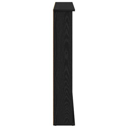 vidaXL CD Cabinet 2 pcs Black Oak 60 x 17 x 92 cm Engineered Wood