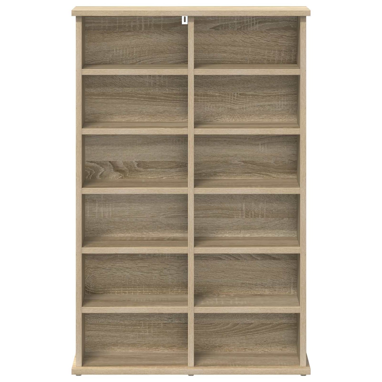 vidaXL CD Cabinet Sonoma Oak 60 x 17 x 92 cm Engineered Wood