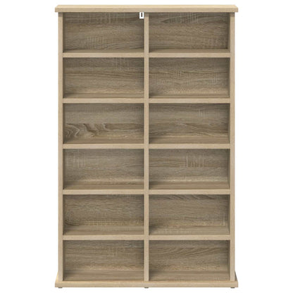 vidaXL CD Cabinet Sonoma Oak 60 x 17 x 92 cm Engineered Wood
