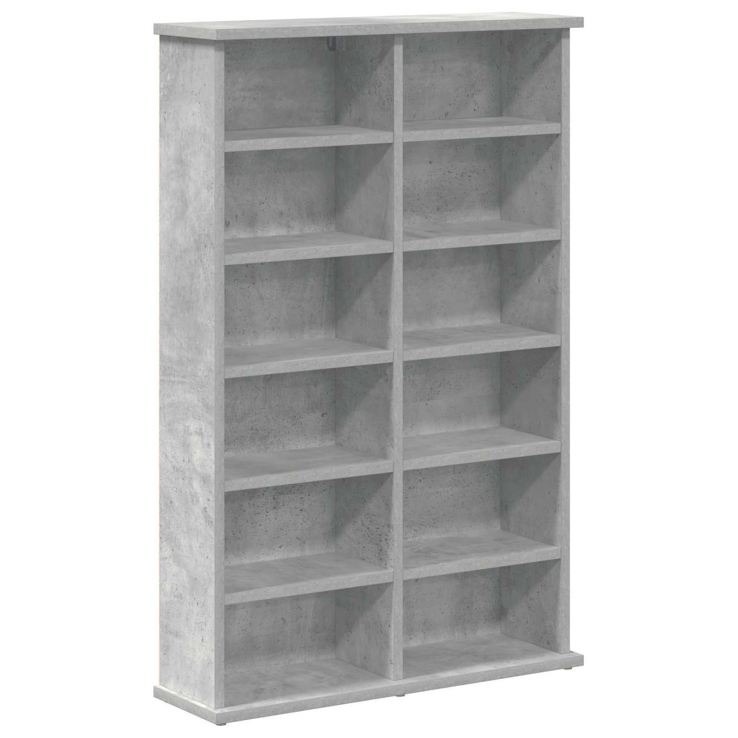 vidaXL CD Cabinet Concrete Grey 60 x 17 x 92 cm Engineered Wood