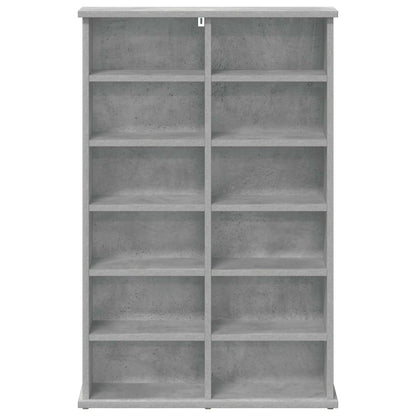 vidaXL CD Cabinet Concrete Grey 60 x 17 x 92 cm Engineered Wood