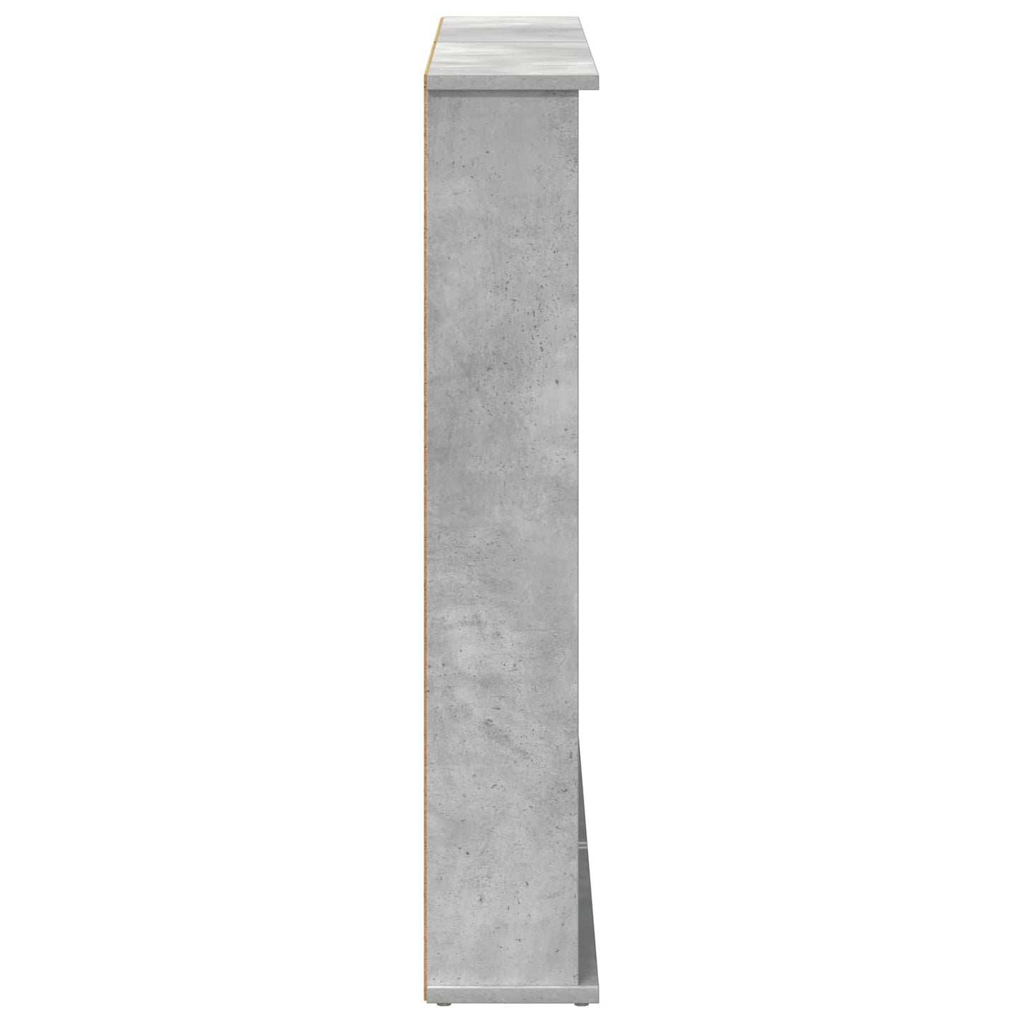 vidaXL CD Cabinet 2 pcs Concrete Grey 60 x 17 x 92 cm Engineered Wood