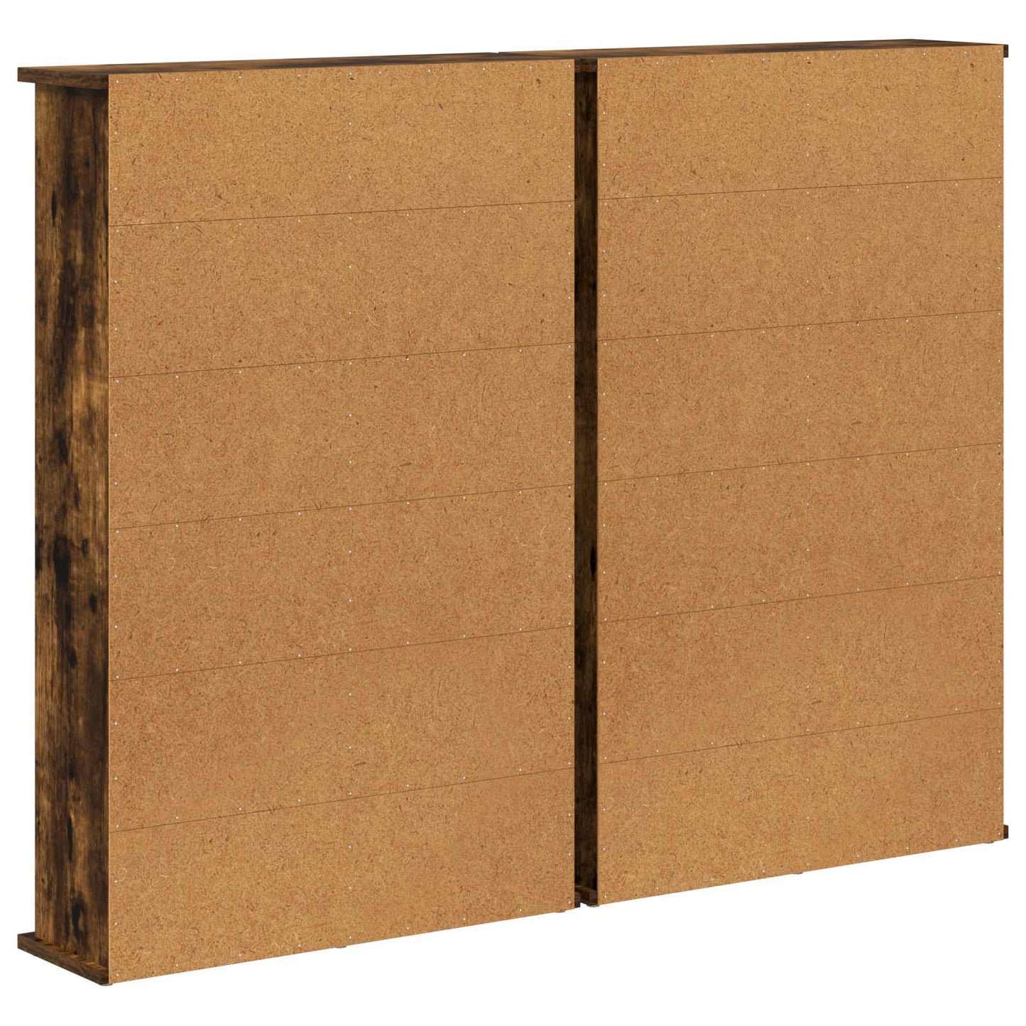 vidaXL CD Cabinet 2 pcs Smoked Oak 60 x 17 x 92 cm Engineered Wood