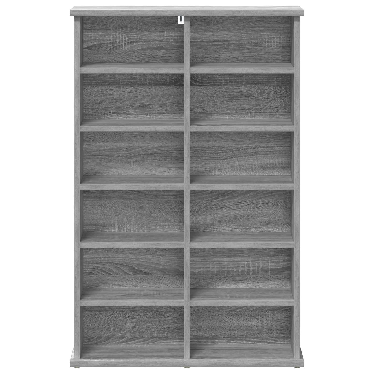 vidaXL CD Cabinet Grey Sonoma 60 x 17 x 92 cm Engineered Wood