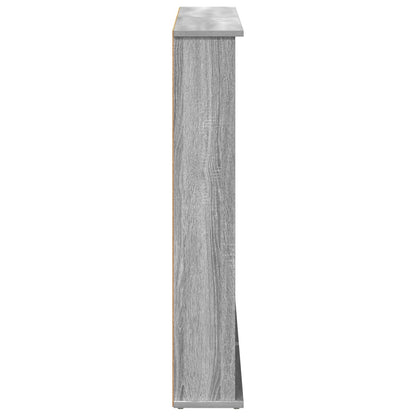 vidaXL CD Cabinet 2 pcs Grey Sonoma 60 x 17 x 92 cm Engineered Wood