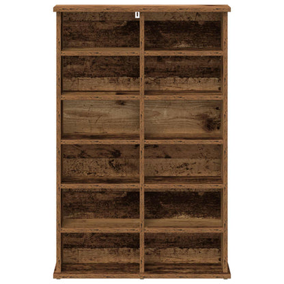 vidaXL CD Cabinet Old Wood 60 x 17 x 92 cm Engineered Wood