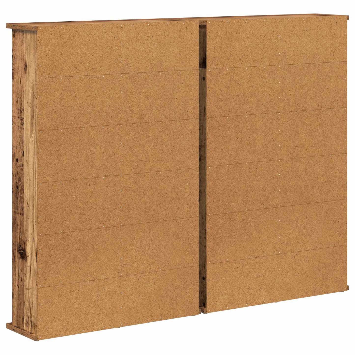 vidaXL CD Cabinet 2 pcs Old Wood 60 x 17 x 92 cm Engineered Wood