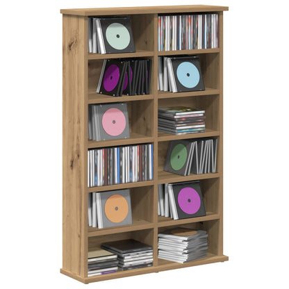 vidaXL CD Cabinet Artisan Oak 60 x 17 x 92 cm Engineered Wood