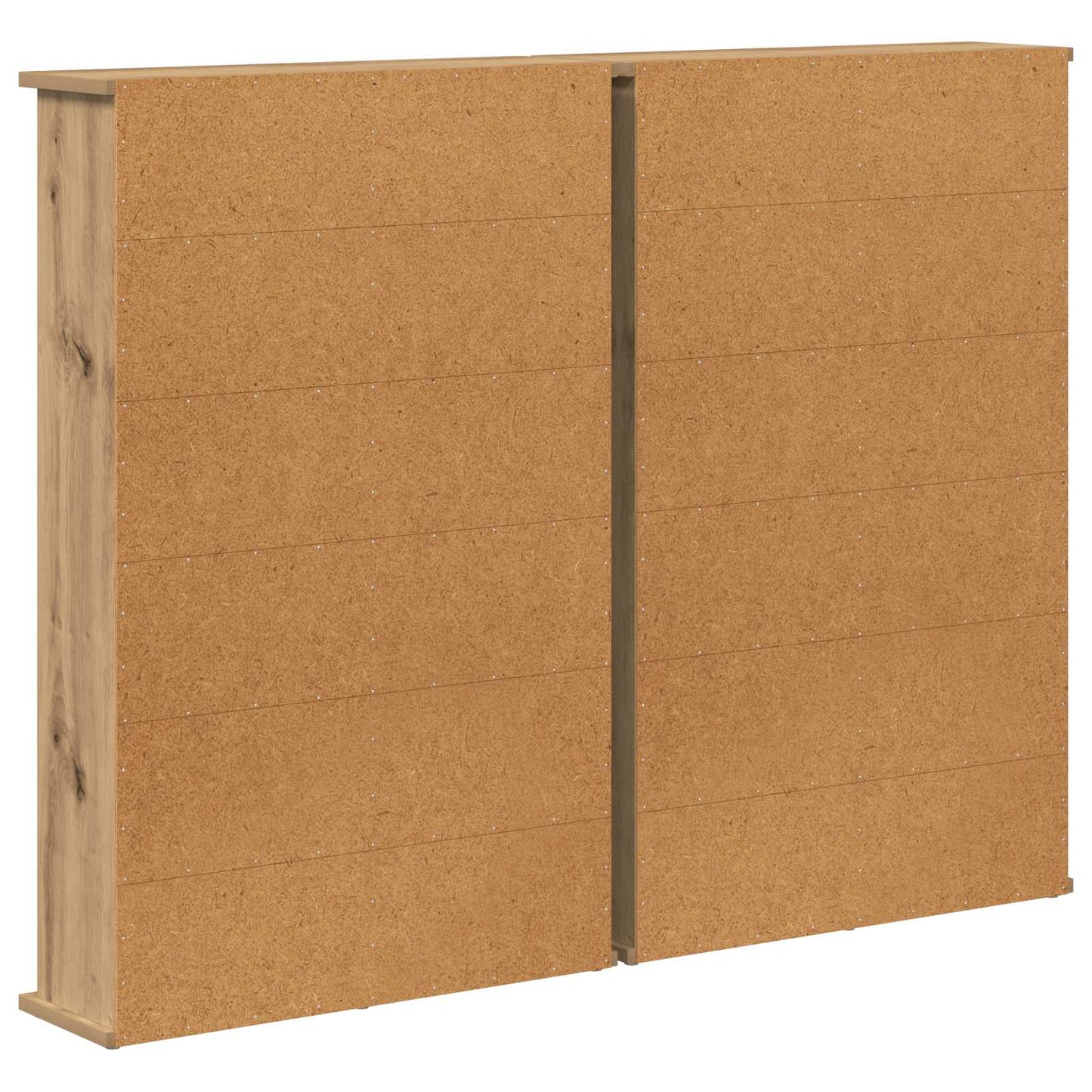 vidaXL CD Cabinet 2 pcs Artisan Oak 60 x 17 x 92 cm Engineered Wood