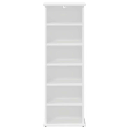 vidaXL CD Cabinet White 32 x 17 x 92 cm Engineered Wood