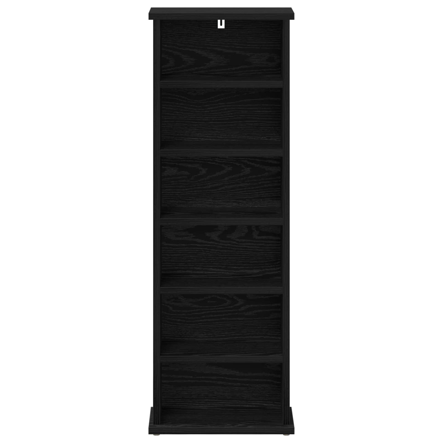 vidaXL CD Cabinet Black Oak 32 x 17 x 92 cm Engineered Wood