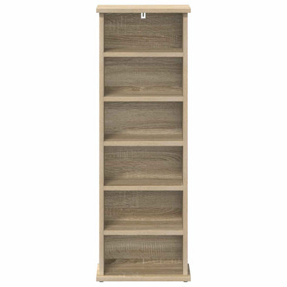 vidaXL CD Cabinet Sonoma Oak 32 x 17 x 92 cm Engineered Wood