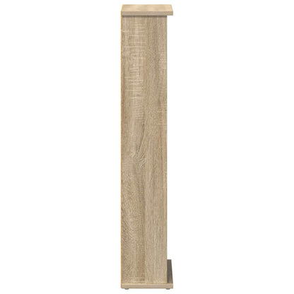 vidaXL CD Cabinet Sonoma Oak 32 x 17 x 92 cm Engineered Wood