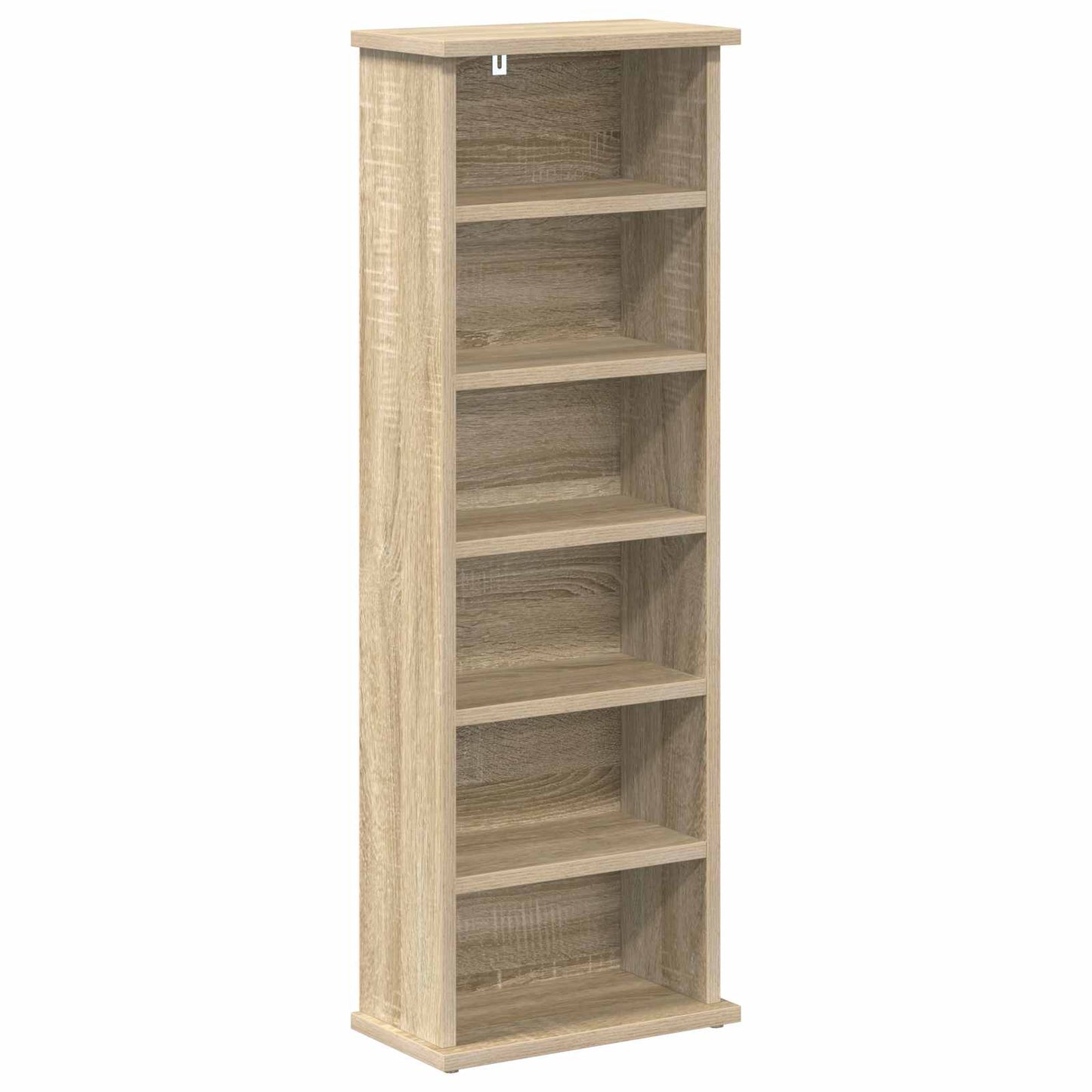 vidaXL CD Cabinet 2 pcs Sonoma Oak 32 x 17 x 92 cm Engineered Wood