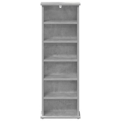 vidaXL CD Cabinet Concrete Grey 32 x 17 x 92 cm Engineered Wood