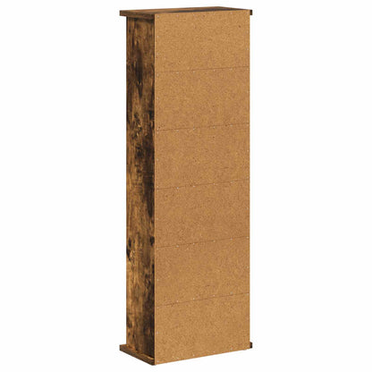 vidaXL CD Cabinet Smoked Oak 32 x 17 x 92 cm Engineered Wood