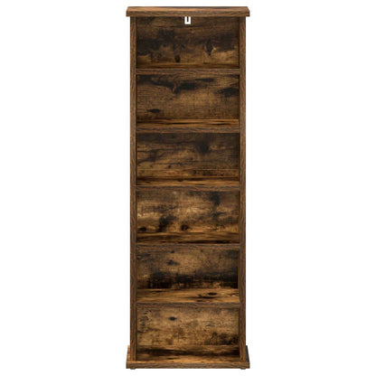 vidaXL CD Cabinet Smoked Oak 32 x 17 x 92 cm Engineered Wood