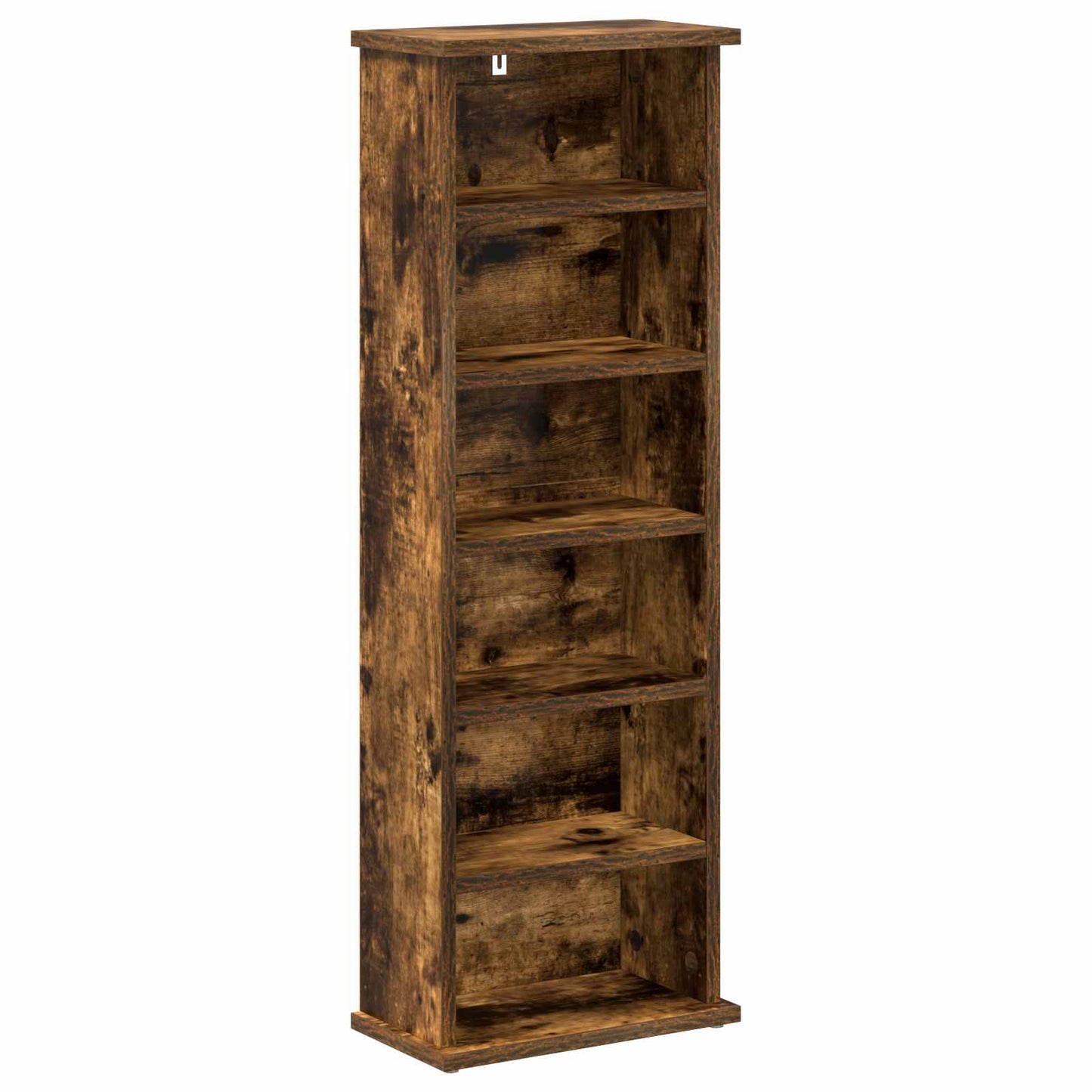 vidaXL CD Cabinet 2 pcs Smoked Oak 32 x 17 x 92 cm Engineered Wood