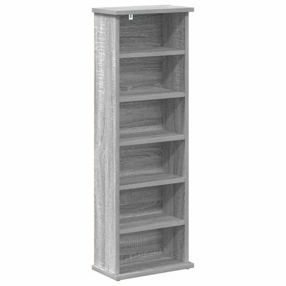 vidaXL CD Cabinet Grey Sonoma 32 x 17 x 92 cm Engineered Wood