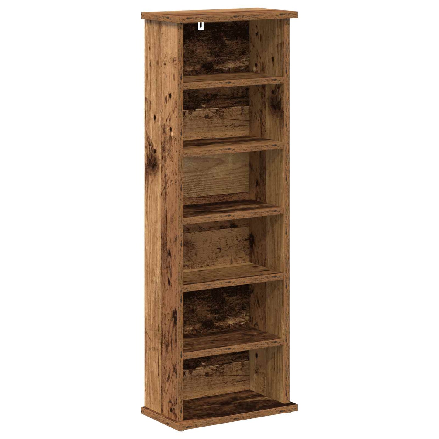 vidaXL CD Cabinet 2 pcs Old Wood 32 x 17 x 92 cm Engineered Wood